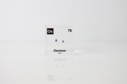 Osmium Element Cube - 2" Acrylic Display - Atomic Number 76