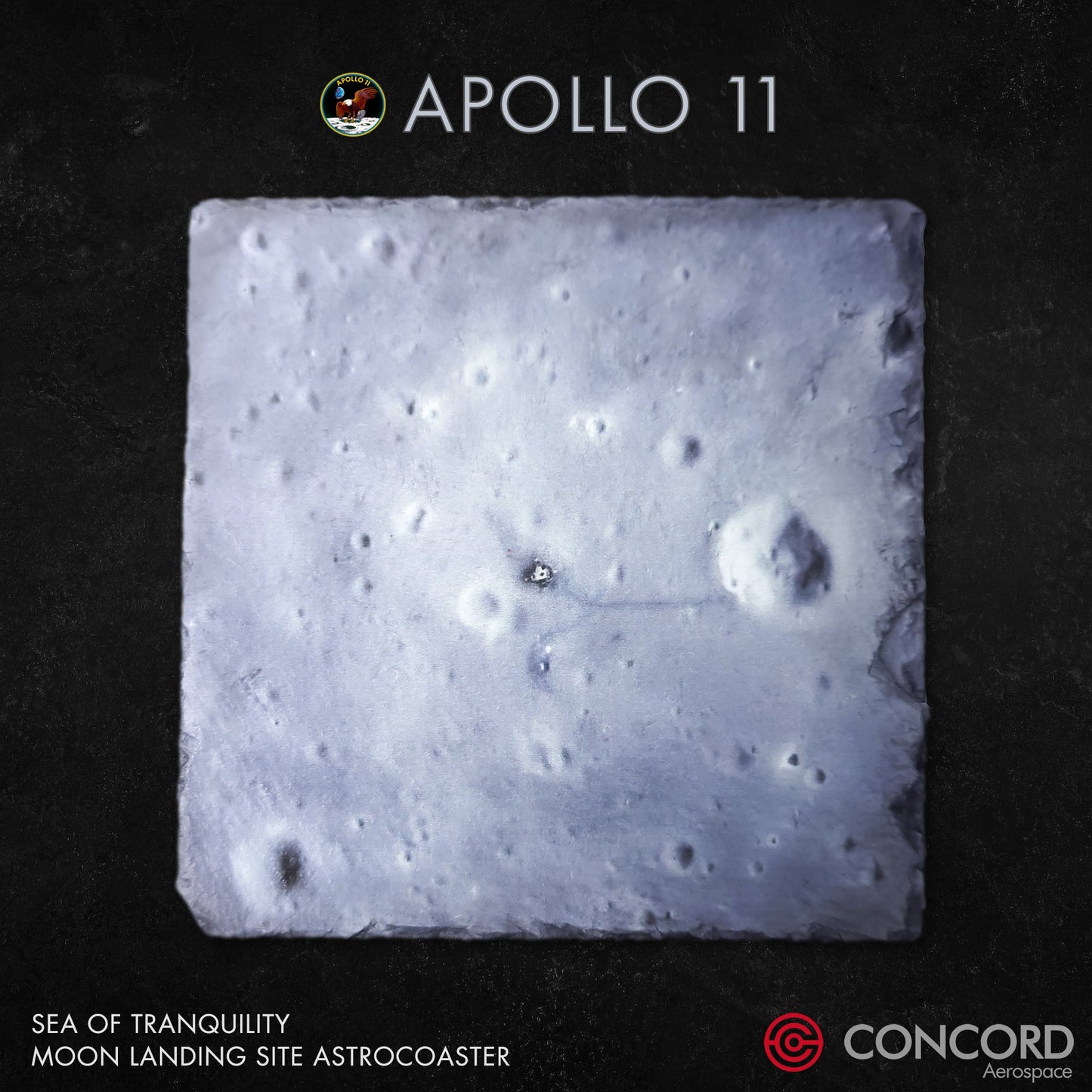APOLLO 11 - SEA OF TRANQUILITY - LANDING SITE SLATE ASTROCOASTER
