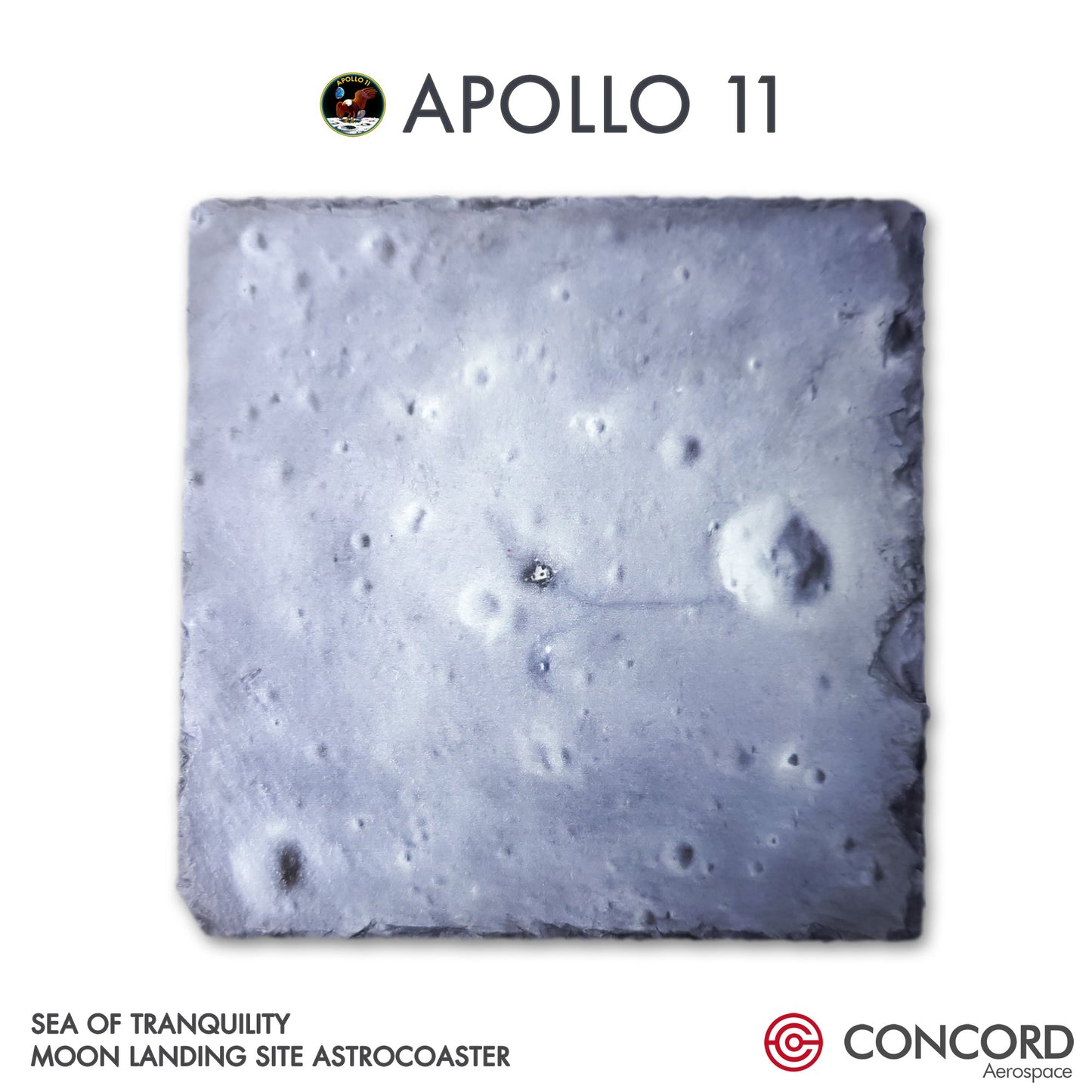 APOLLO 11 - SEA OF TRANQUILITY - LANDING SITE SLATE ASTROCOASTER