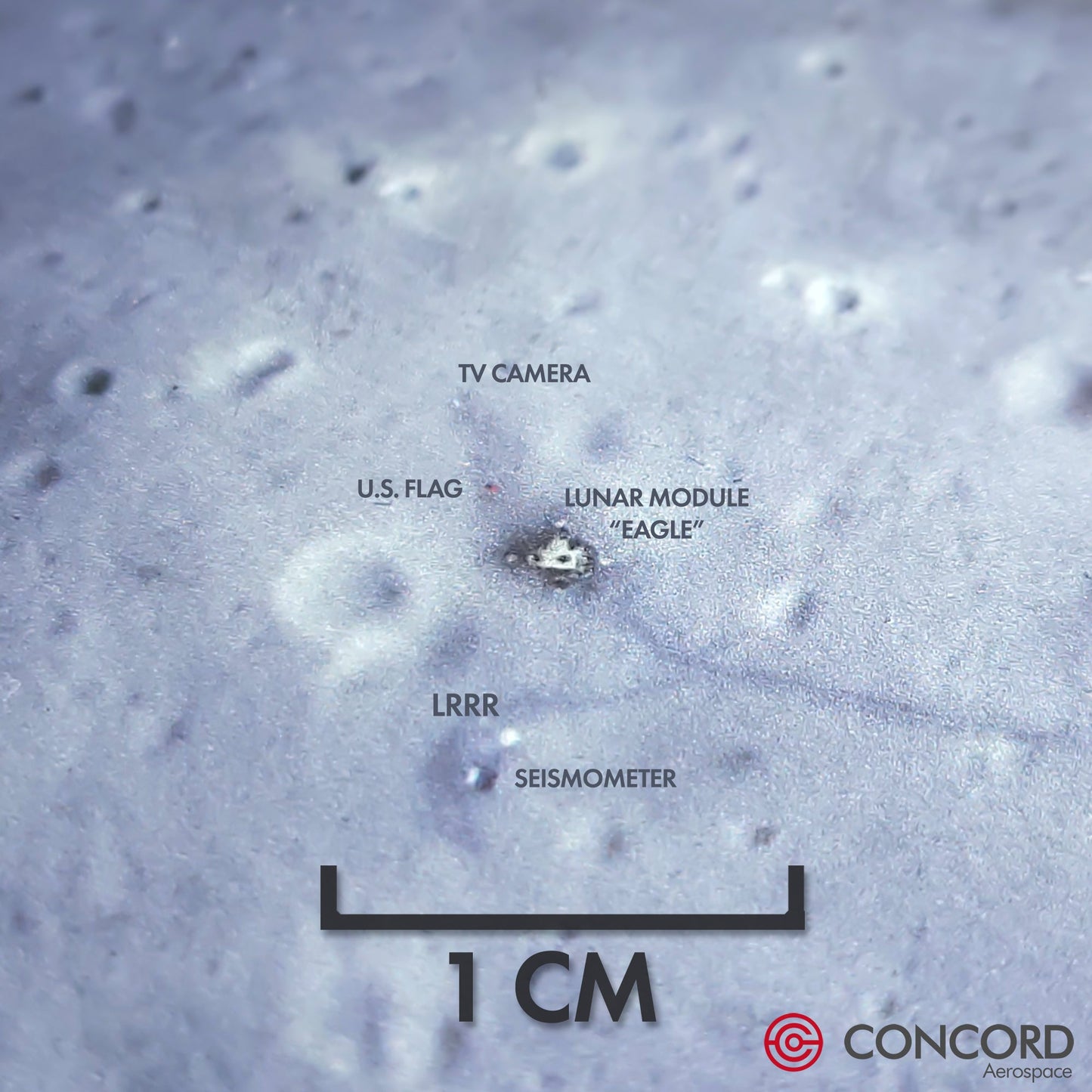 APOLLO 11 - SEA OF TRANQUILITY - LANDING SITE SLATE ASTROCOASTER
