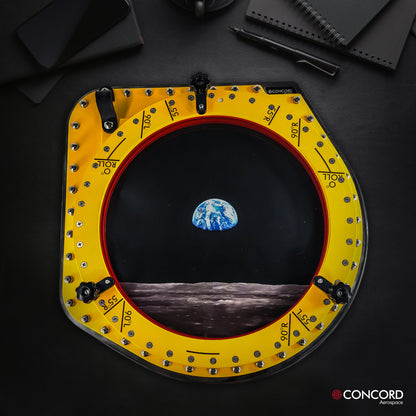 APOLLO COMMAND MODULE HATCH WINDOW - INNER STRUCTURE FRAME