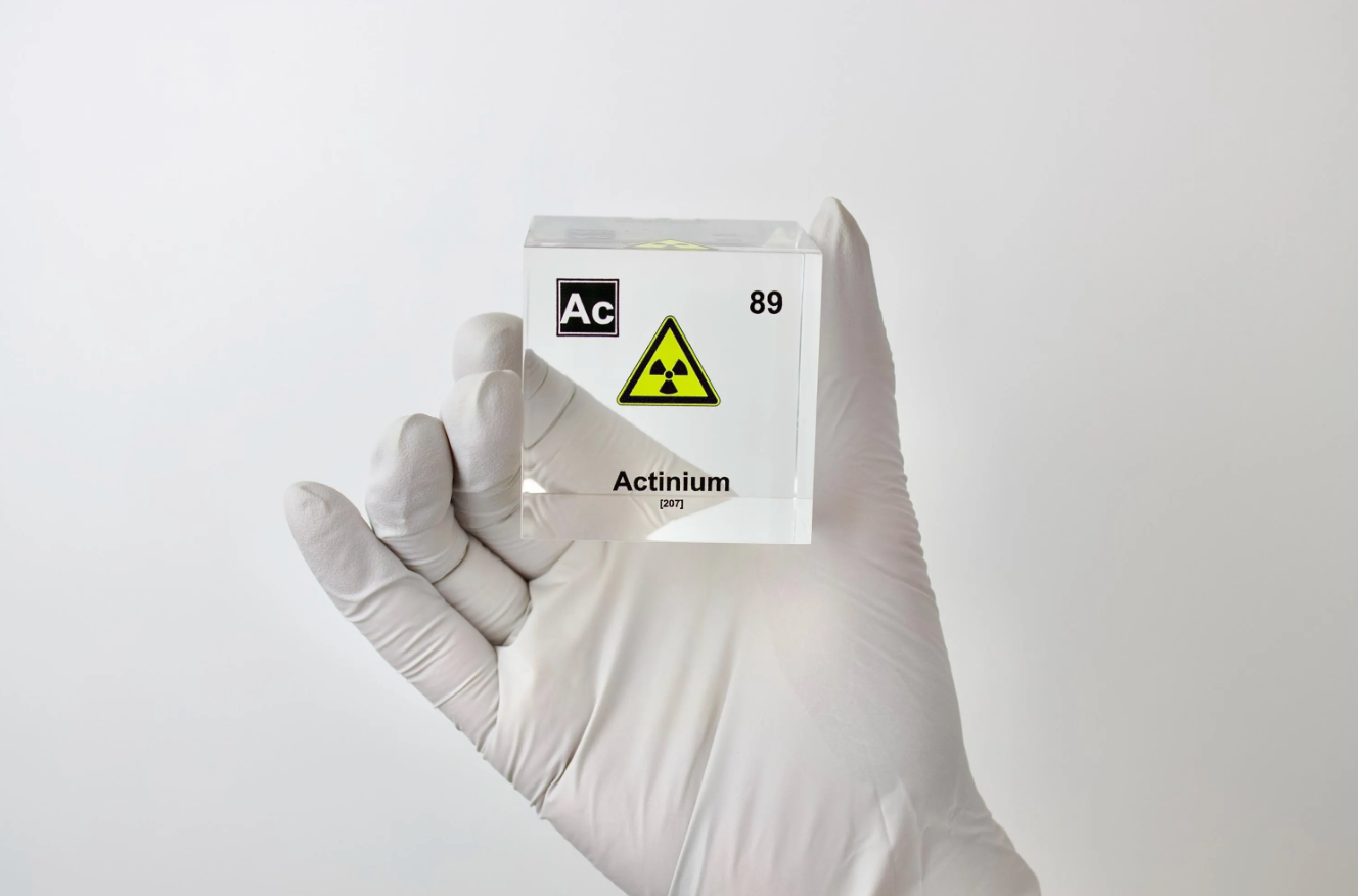 Actinium Element Cube - 2" Acrylic Display - Atomic Number 89