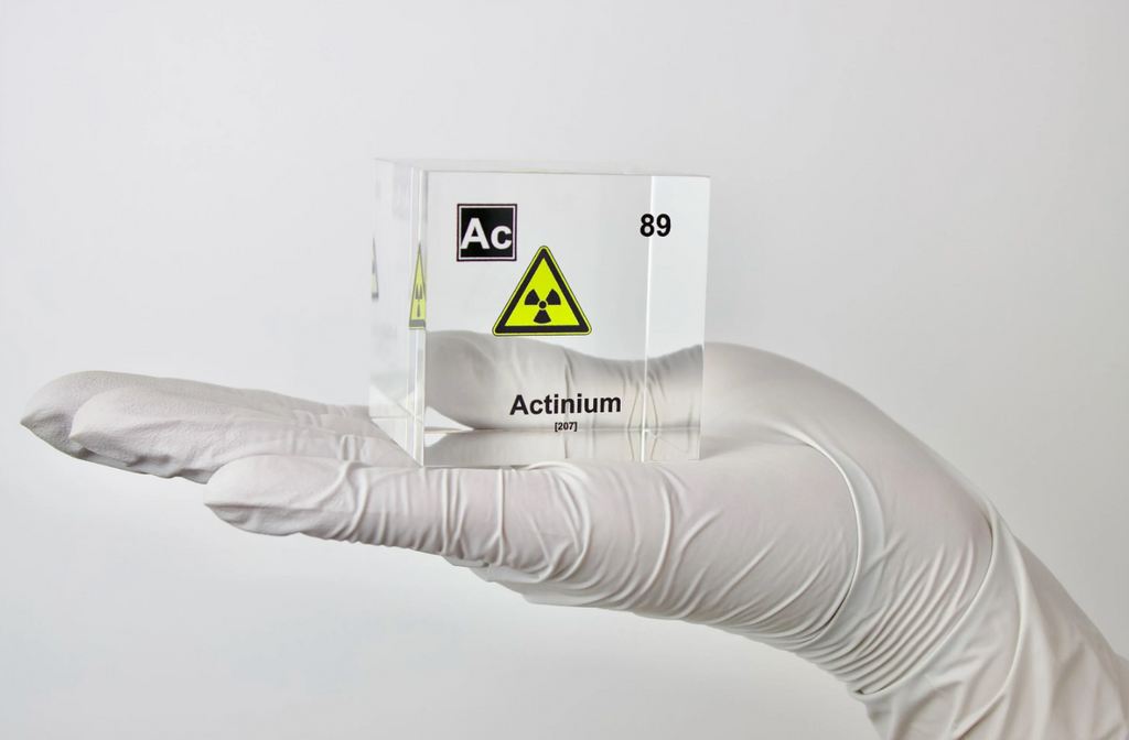 Actinium Element Cube - 2" Acrylic Display - Atomic Number 89