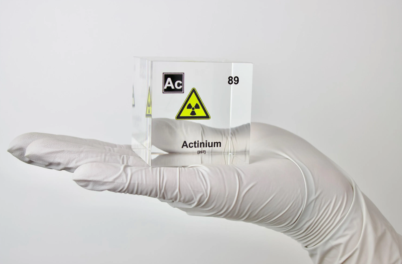 Actinium Element Cube - 2" Acrylic Display - Atomic Number 89