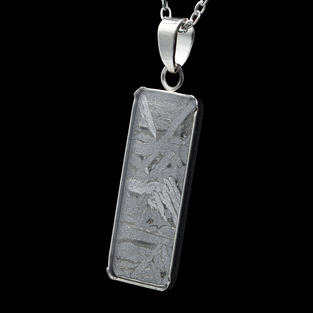 Aletai Meteorite Widmanstätten Pattern Rectangular Pendant