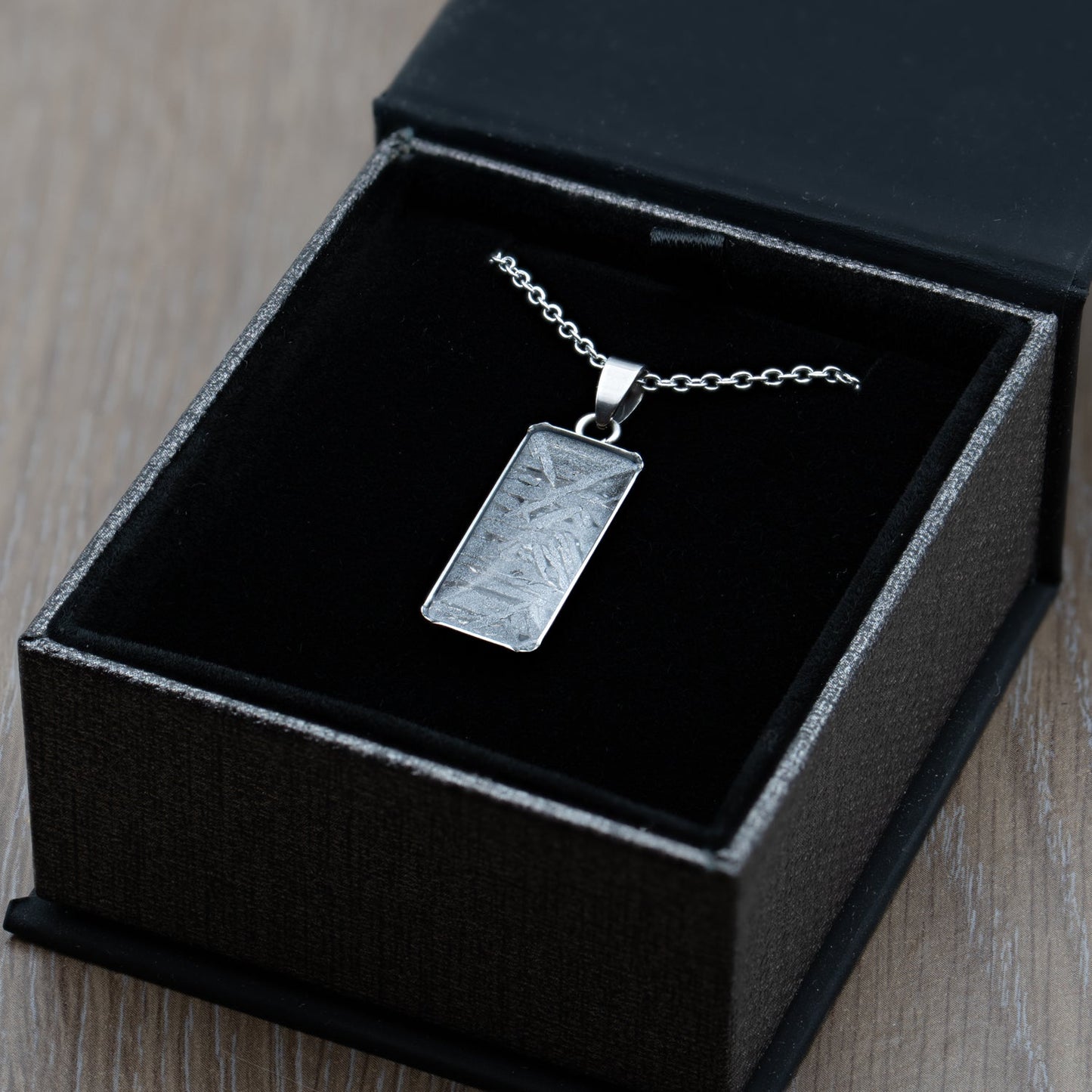 Aletai Meteorite Widmanstätten Pattern Rectangular Pendant