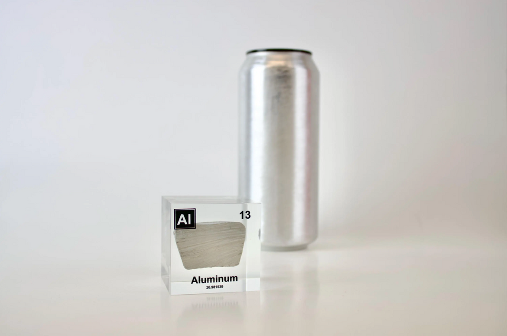 Aluminum Element Cube - 2" Acrylic Display - Atomic Number 13