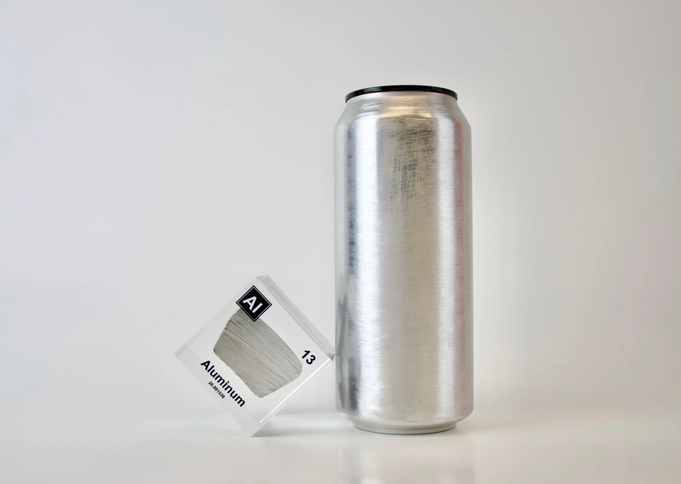 Aluminum Element Cube - 2" Acrylic Display - Atomic Number 13