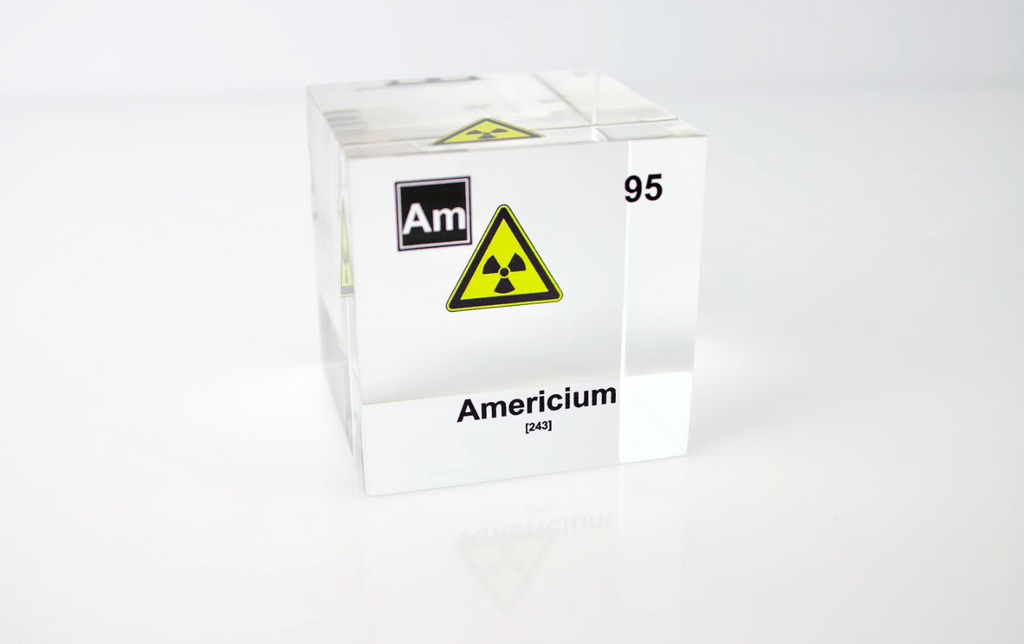 Americium Element Cube - 2" Acrylic Display - Atomic Number 95