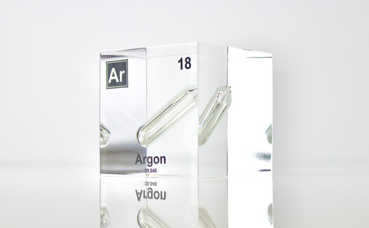 Argon Element Cube - 2" Acrylic Display - Atomic Number 18