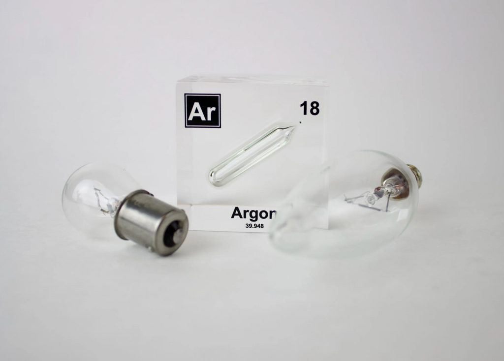 Argon Element Cube - 2" Acrylic Display - Atomic Number 18