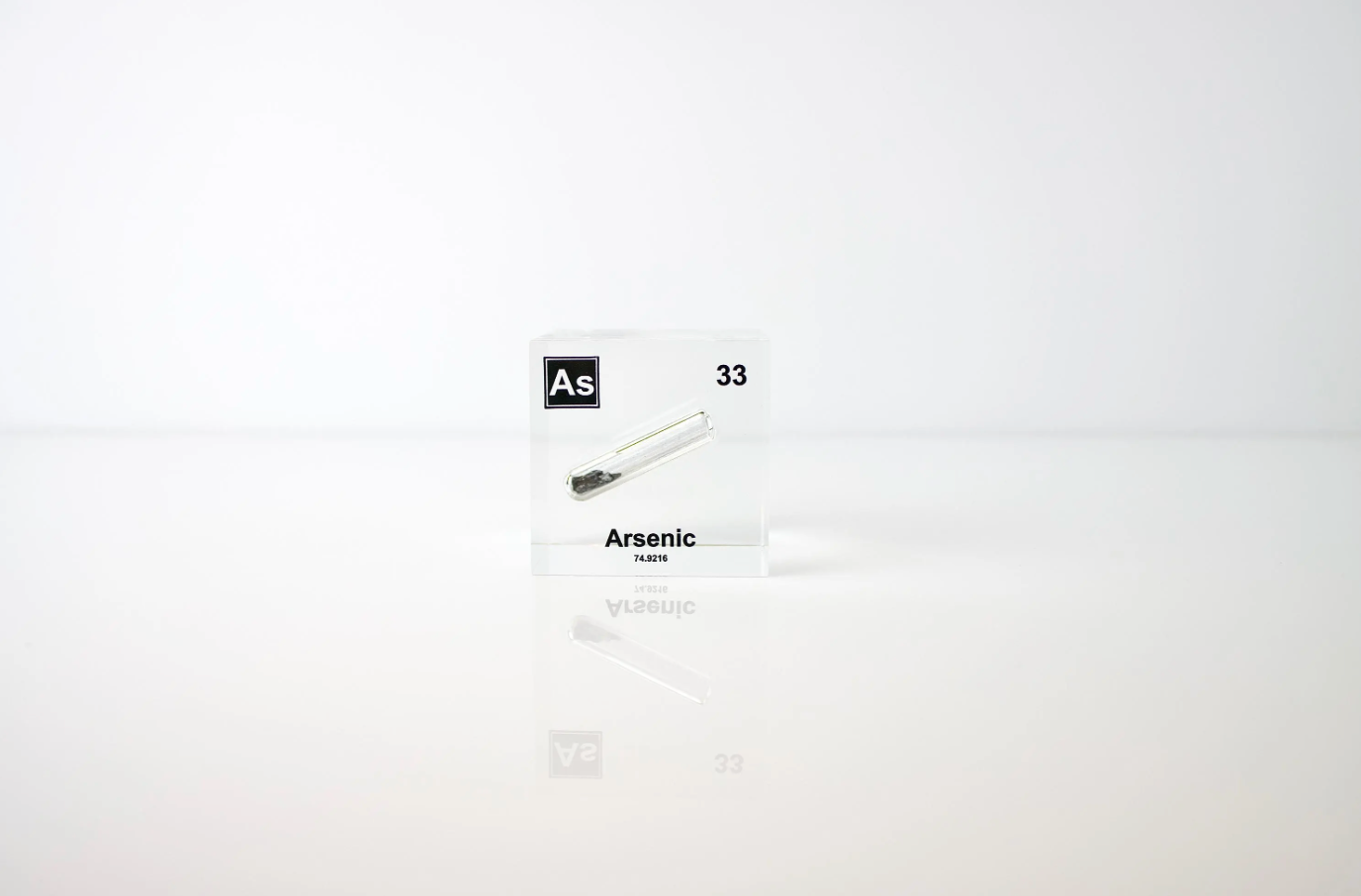 Arsenic Element Cube - 2" Acrylic Display - Atomic Number 33