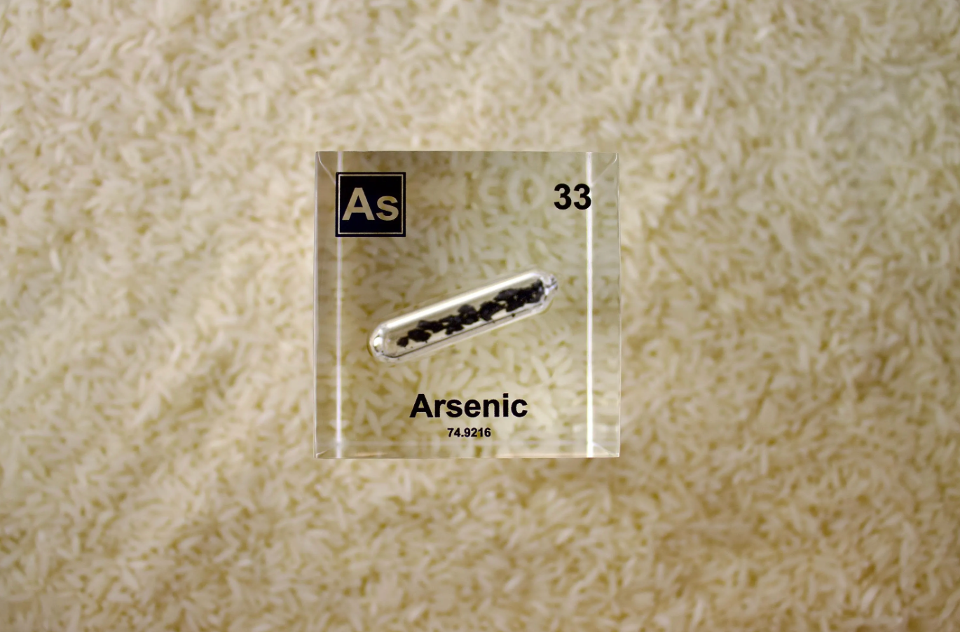 Arsenic Element Cube - 2" Acrylic Display - Atomic Number 33