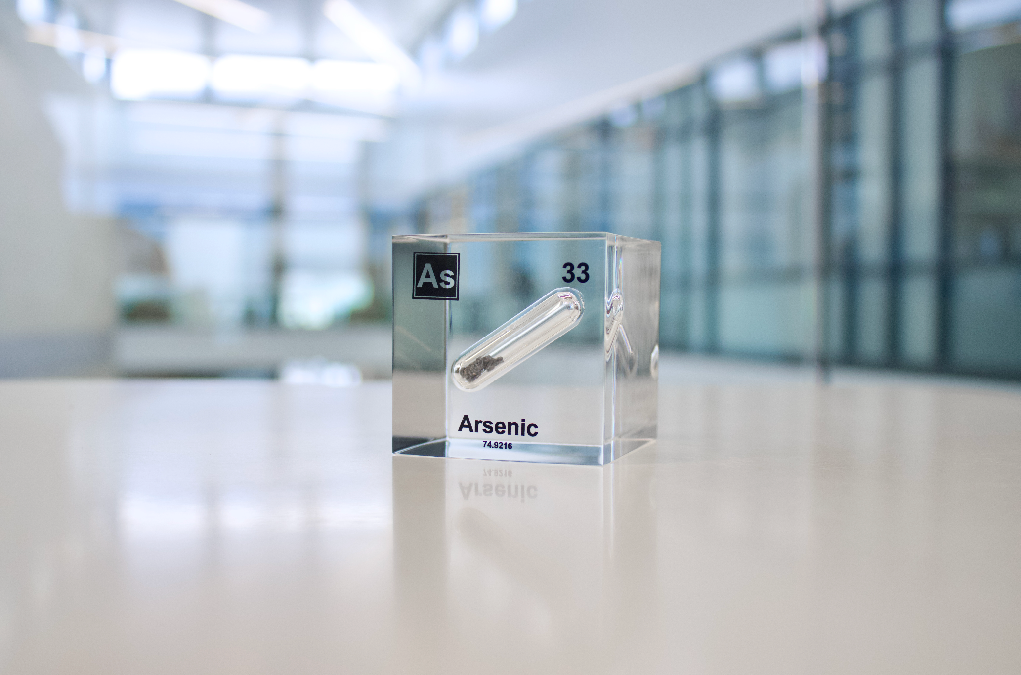 Arsenic Element Cube - 2" Acrylic Display - Atomic Number 33