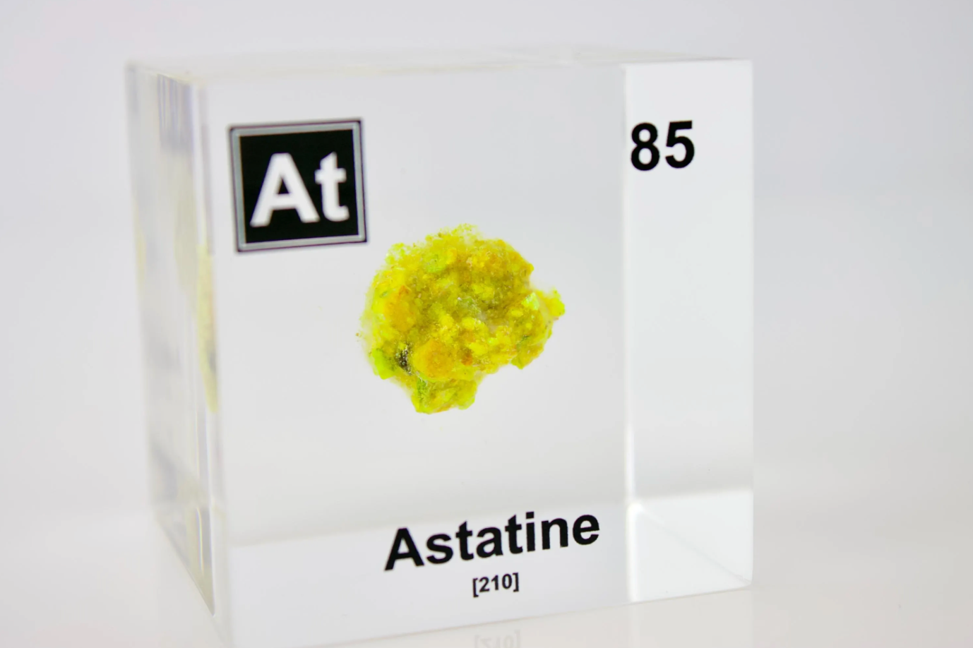 Astatine Element Cube - 2" Acrylic Display - Atomic Number 85