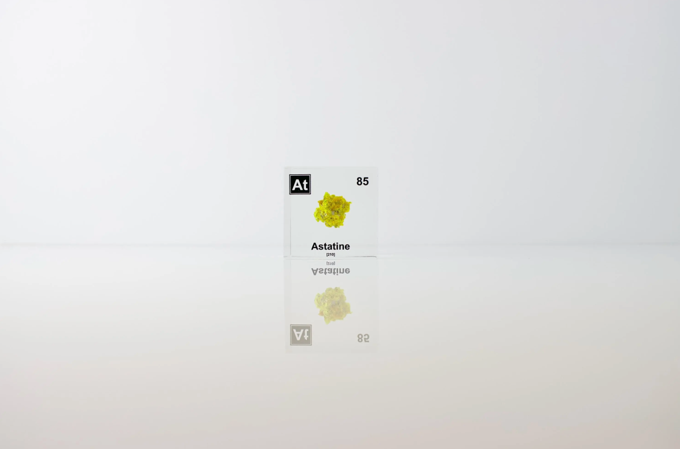 Astatine Element Cube - 2" Acrylic Display - Atomic Number 85