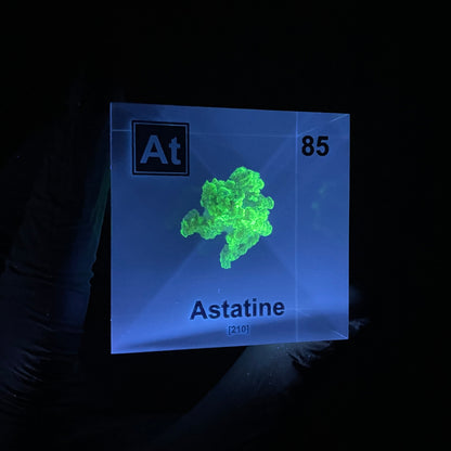 Astatine Element Cube - 2" Acrylic Display - Atomic Number 85