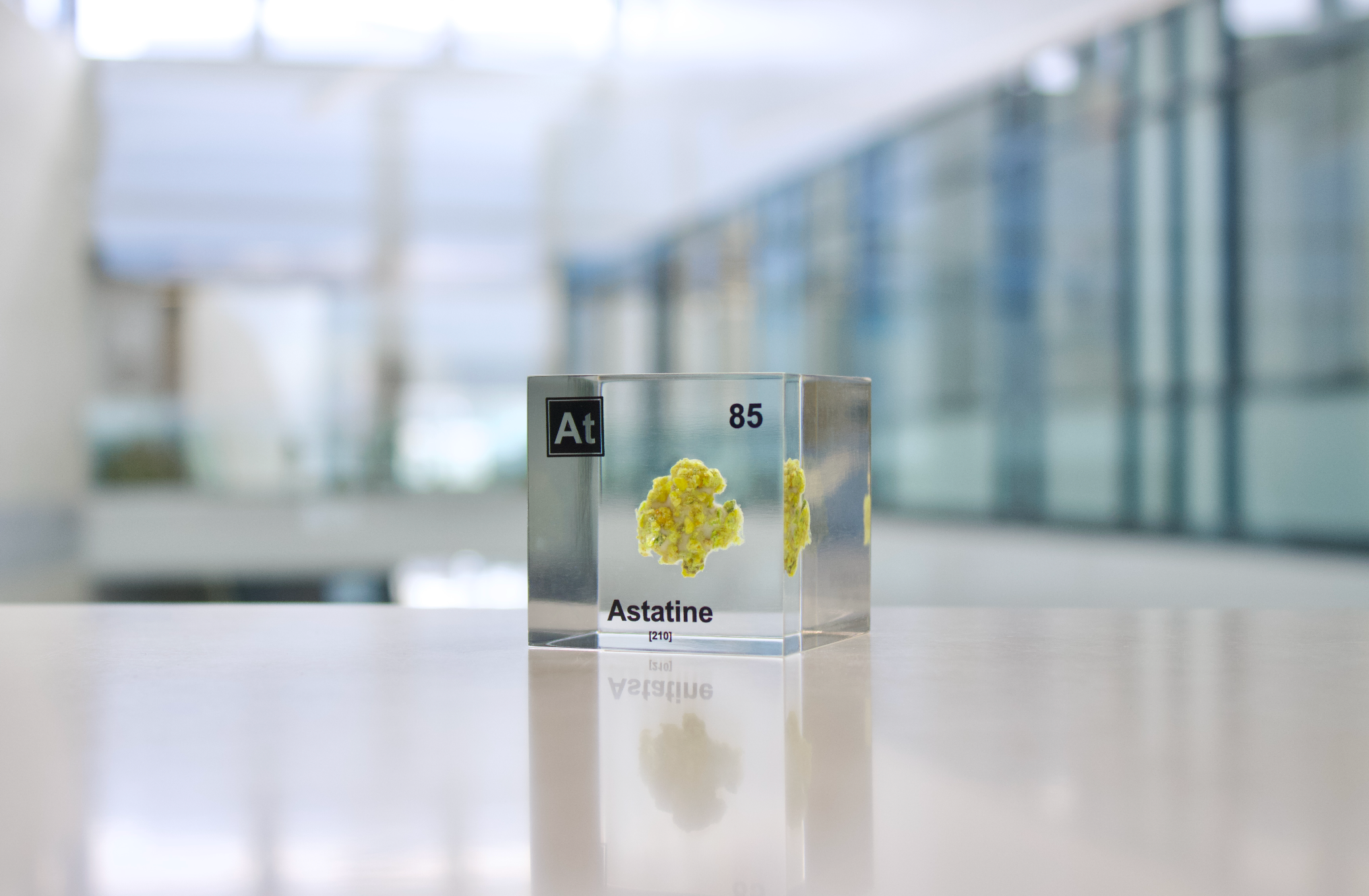 Astatine Element Cube - 2" Acrylic Display - Atomic Number 85