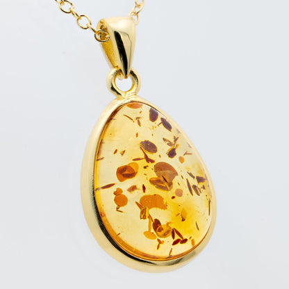 Baltic Amber Pendant Necklace