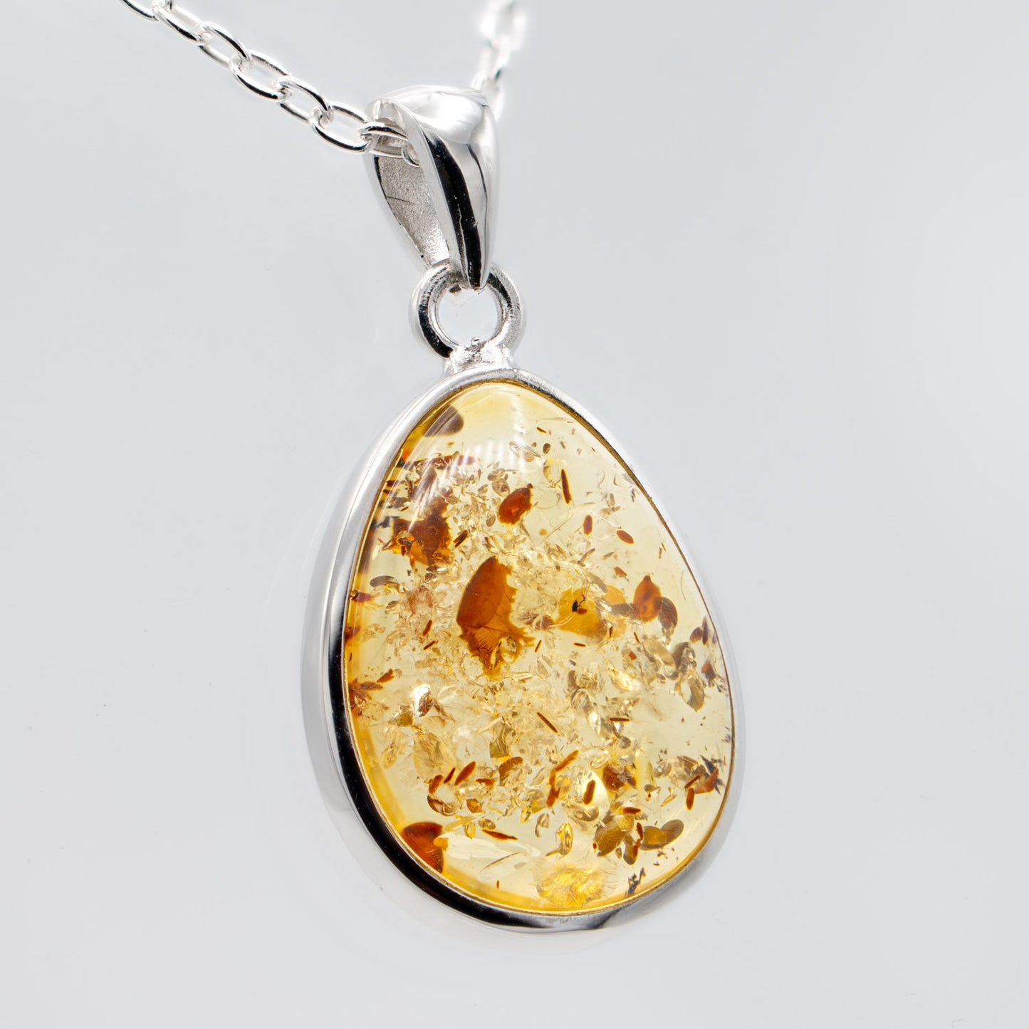 Baltic Amber Pendant Necklace