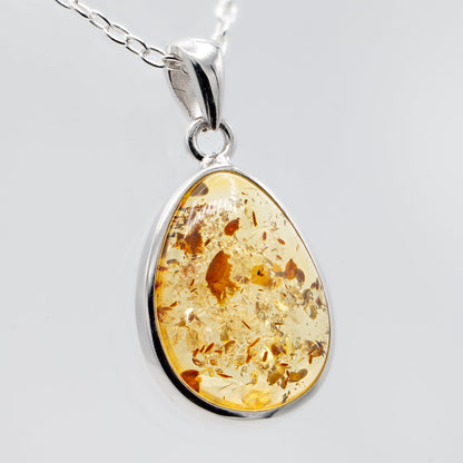 Baltic Amber Pendant Necklace