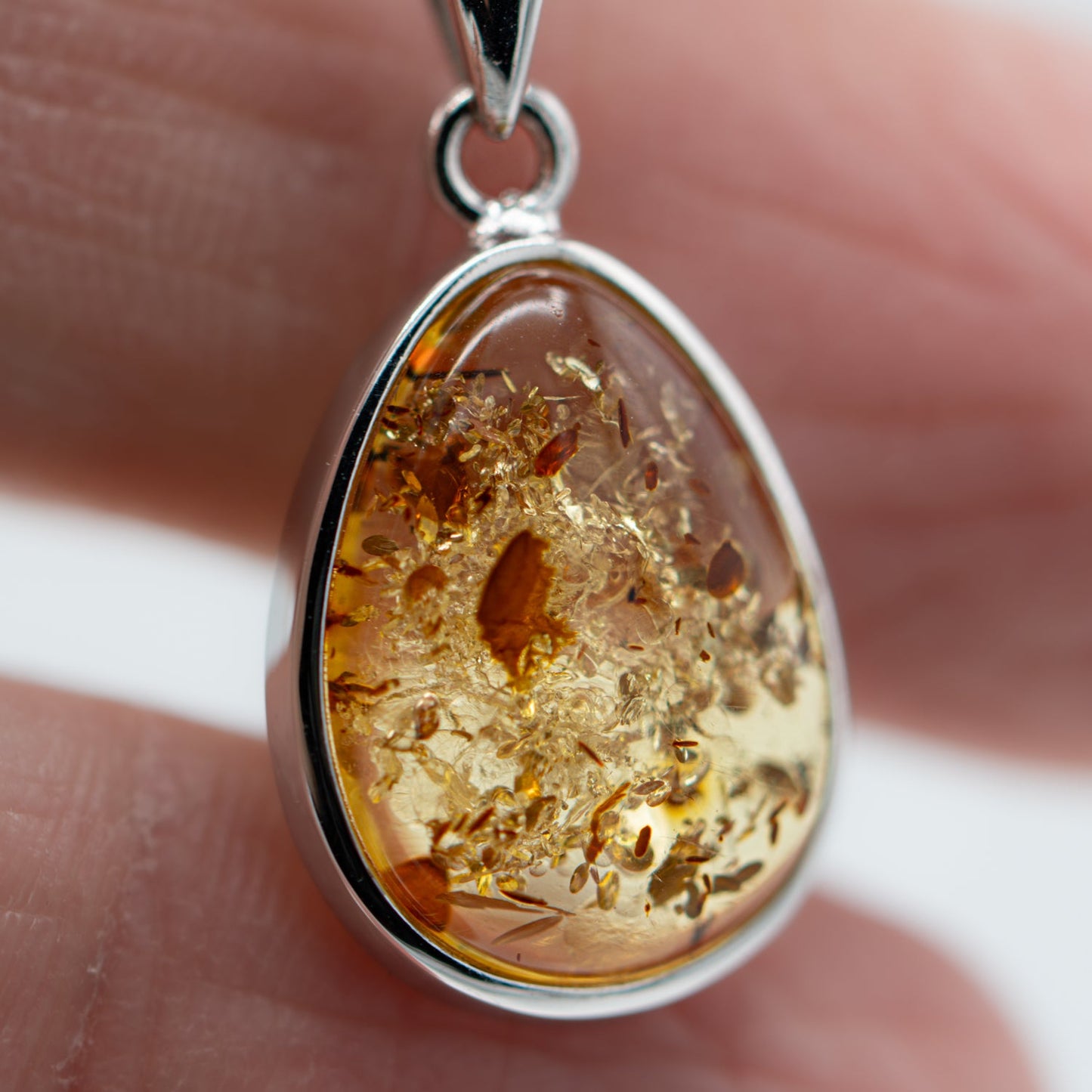 Baltic Amber Pendant Necklace