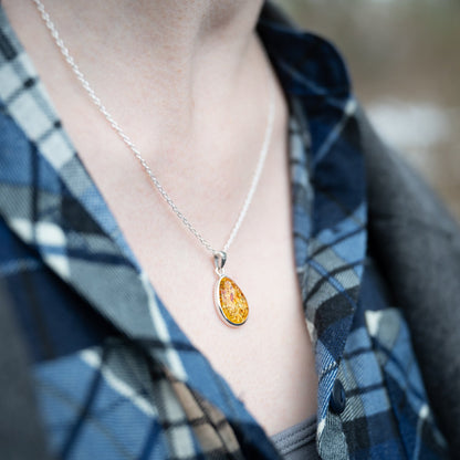 Baltic Amber Pendant Necklace