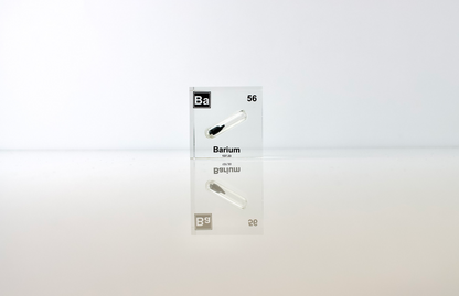 Barium Element Cube - 2" Acrylic Display - Atomic Number 56