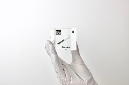 Barium Element Cube - 2" Acrylic Display - Atomic Number 56