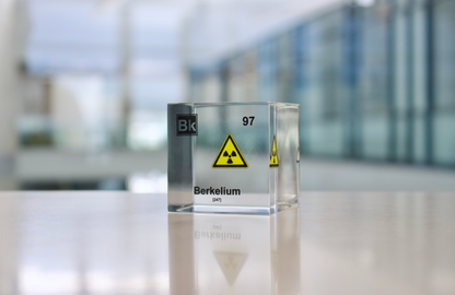 Berkelium Element Cube - 2" Acrylic Display - Atomic Number 97