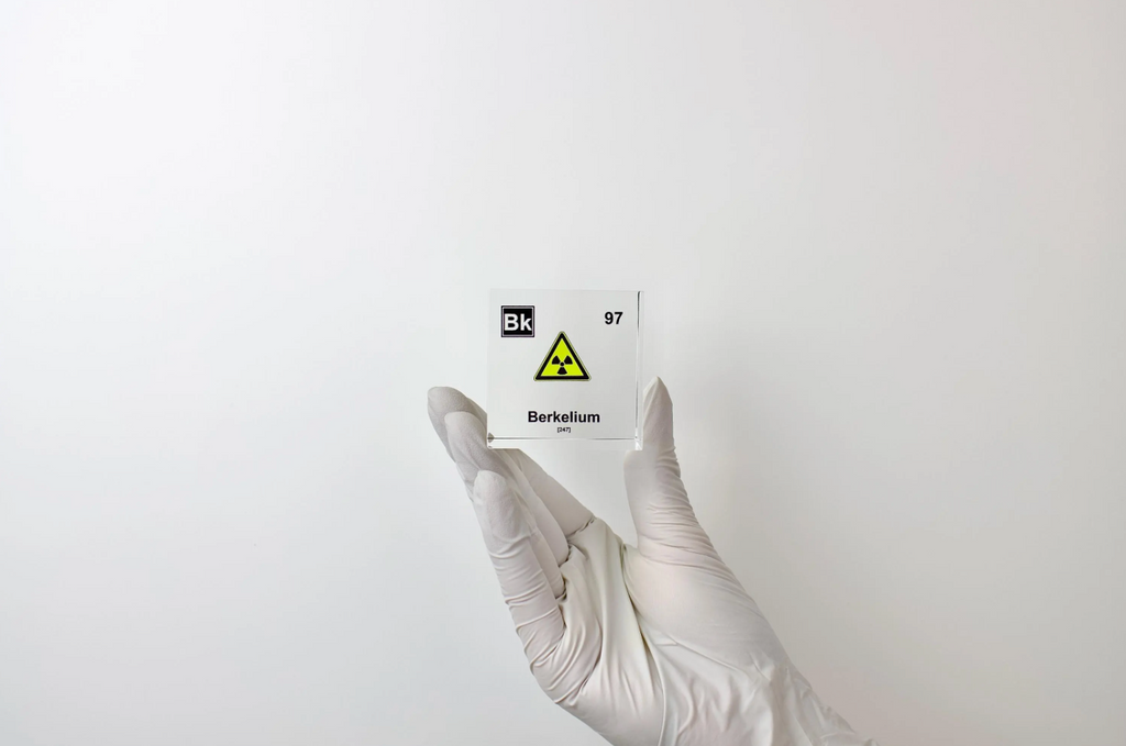 Berkelium Element Cube - 2" Acrylic Display - Atomic Number 97