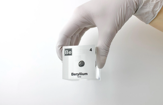 Beryllium Element Cube - 2" Acrylic Display - Atomic Number 4