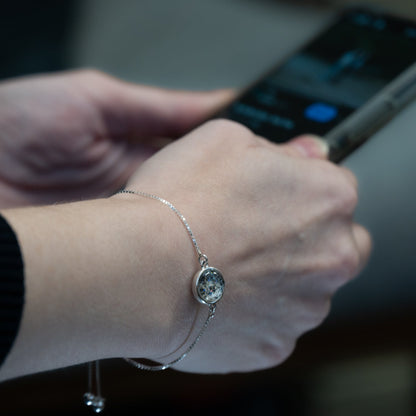 Nebula Fire Bracelet - Birth of the Solar System Bracelet - Allende Meteorite