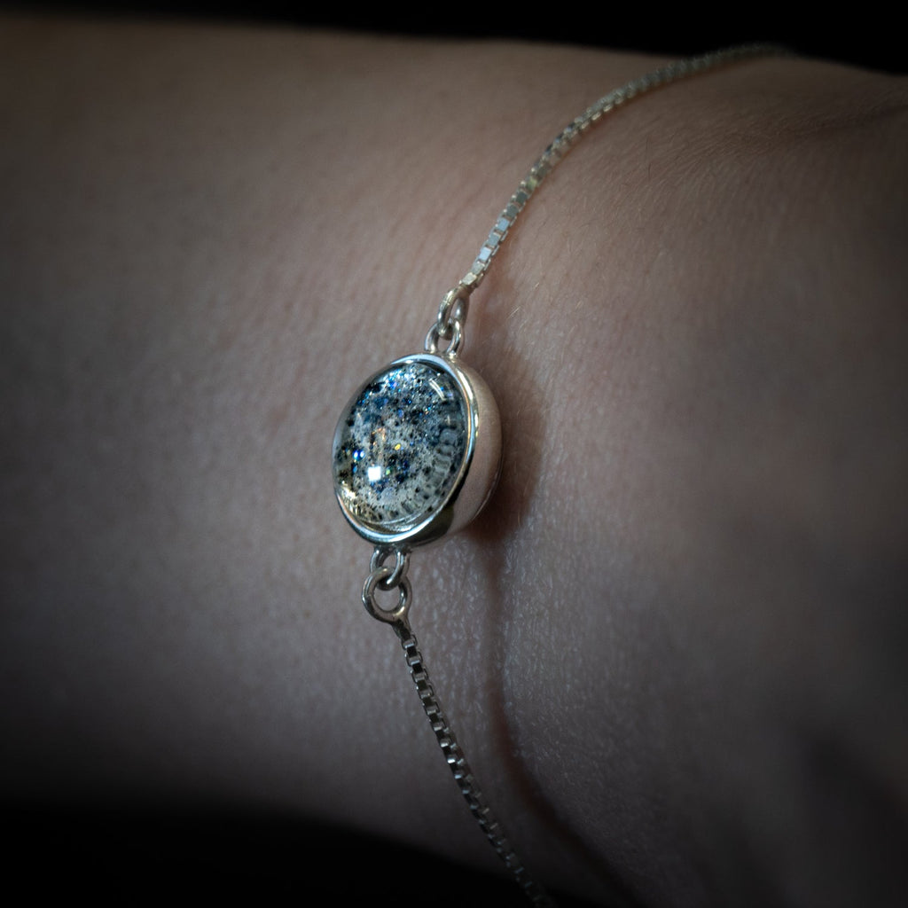 Nebula Fire Bracelet - Birth of the Solar System Bracelet - Allende Meteorite