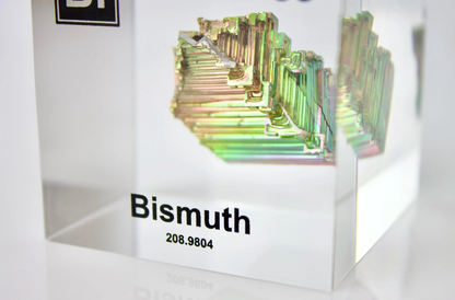 Bismuth Element Cube - 2" Acrylic Display - Atomic Number 83