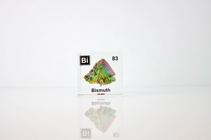 Bismuth Element Cube - 2" Acrylic Display - Atomic Number 83