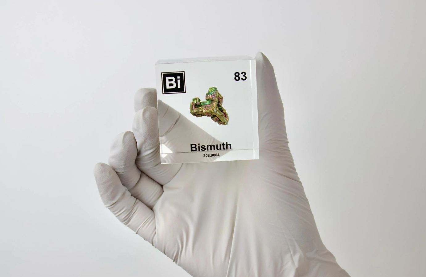 Bismuth Element Cube - 2" Acrylic Display - Atomic Number 83