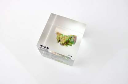 Bismuth Element Cube - 2" Acrylic Display - Atomic Number 83
