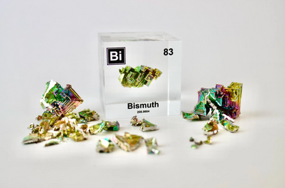 Bismuth Element Cube - 2" Acrylic Display - Atomic Number 83