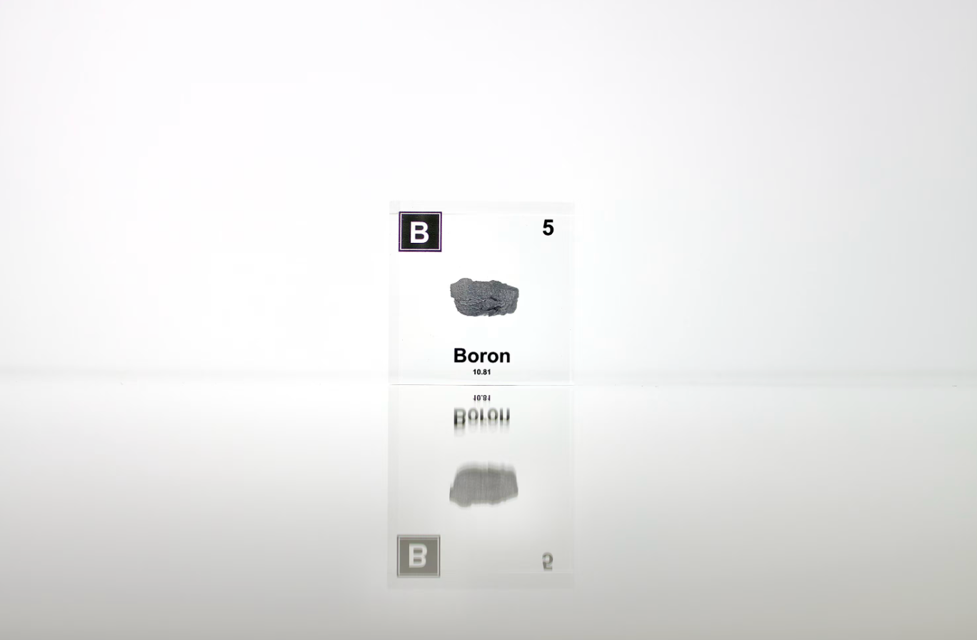 Boron Element Cube - 2" Acrylic Display - Atomic Number 5