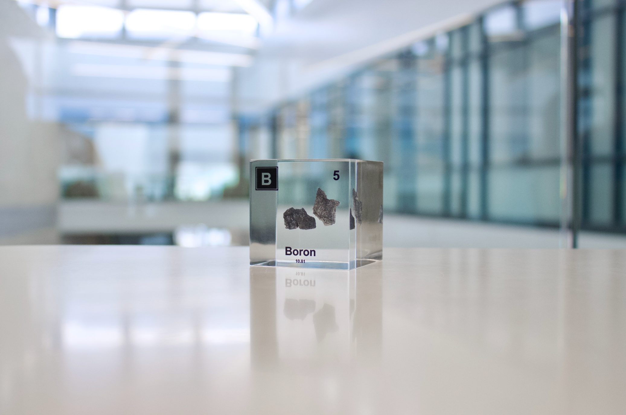 Boron Element Cube - 2" Acrylic Display - Atomic Number 5