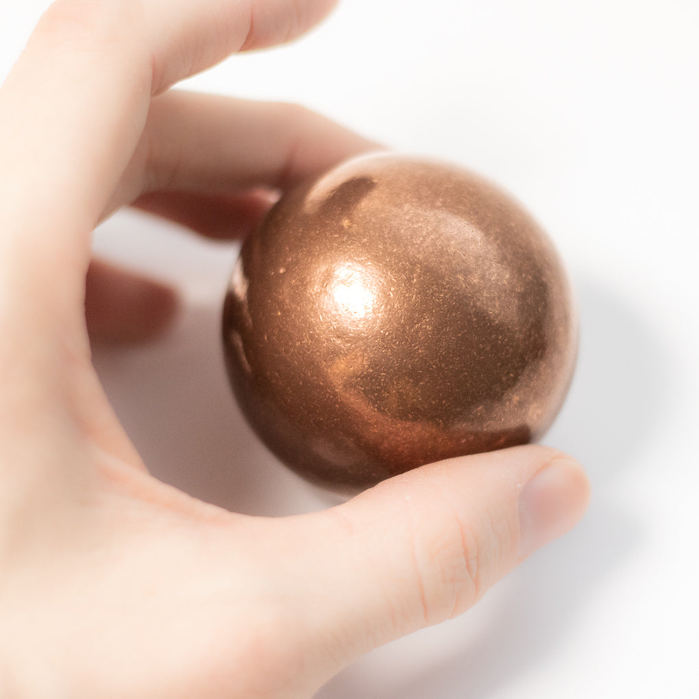 Copper Orb - 2.25 in Sphere - 1.75 lb