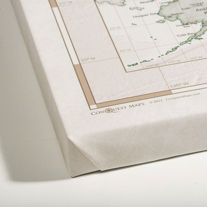 Push Pin USA Map: Desert Sunrise (Pins Included)