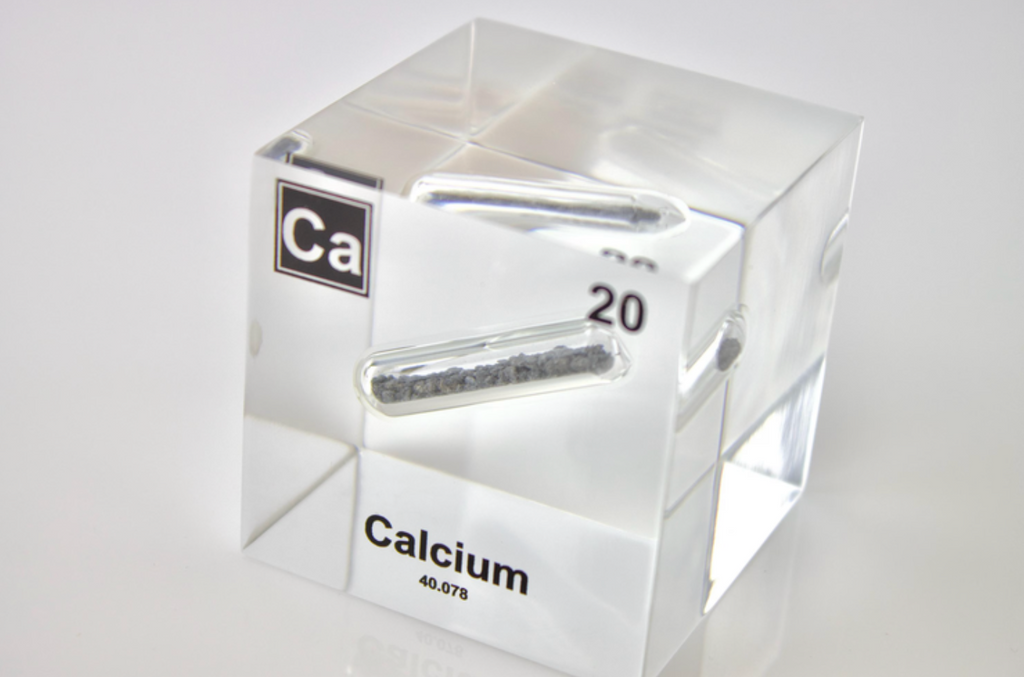 Calcium Element Cube - 2" Acrylic Display - Atomic Number 20