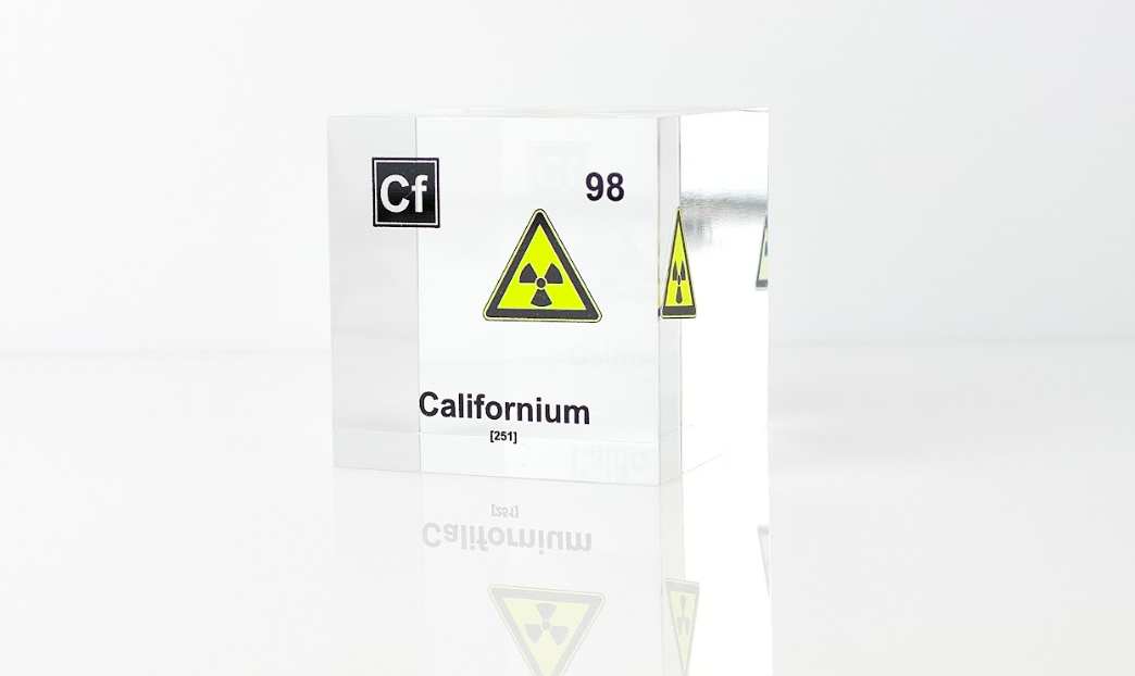 Californium Element Cube - 2" Acrylic Display - Atomic Number 98
