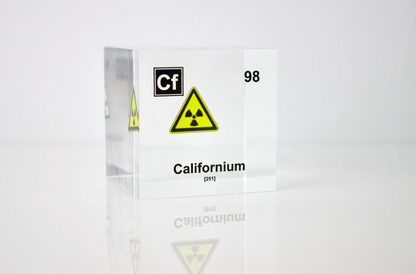Californium Element Cube - 2" Acrylic Display - Atomic Number 98