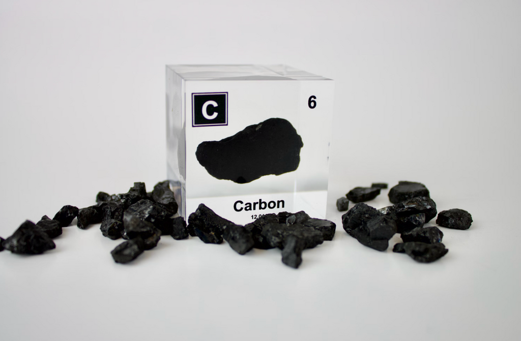 Carbon Element Cube - 2" Acrylic Display - Atomic Number 6