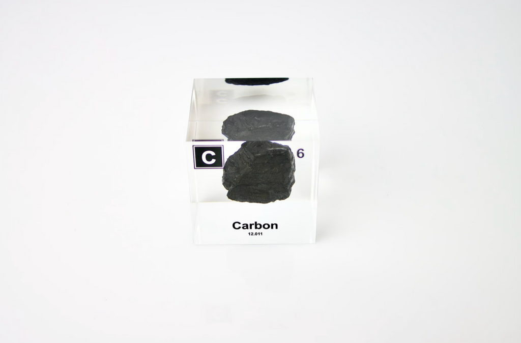 Carbon Element Cube - 2" Acrylic Display - Atomic Number 6