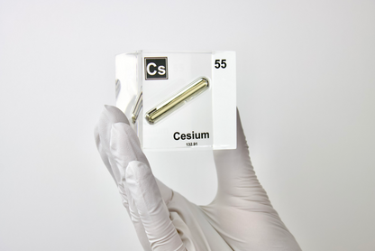 Cesium Element Cube - 2" Acrylic Display - Atomic Number 55