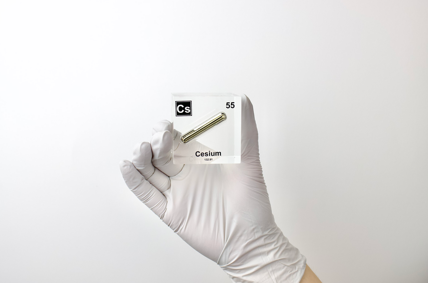 Cesium Element Cube - 2" Acrylic Display - Atomic Number 55
